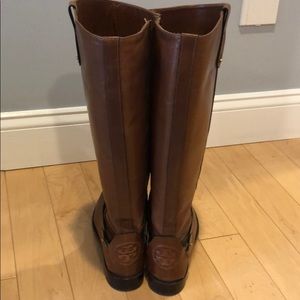 Tory Birch brown leather boots